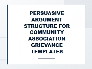 How to Structure a Persuasive Community Association Appeal